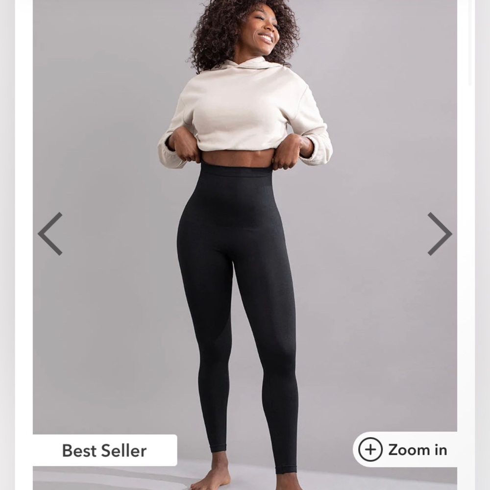 High waisted black leggings